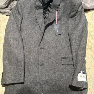 Brand New Men's Tommy Hilfiger Sports Coat Gray 48 XL
